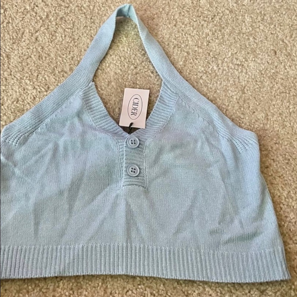 Light blue button